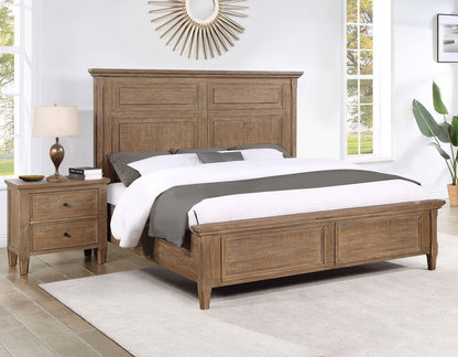 Riverdale Driftwood 4-Piece King Panel Bedroom Set