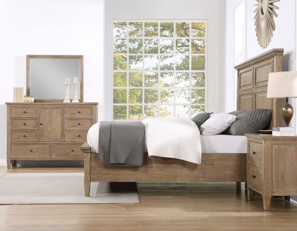 Riverdale Driftwood 4-Piece Queen Storage Platform Bedroom Set