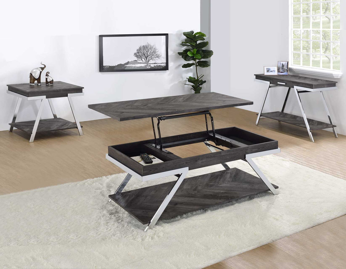 Roma 3-Piece Cocktail Table Set(Cocktail &amp; 2 End Tables)