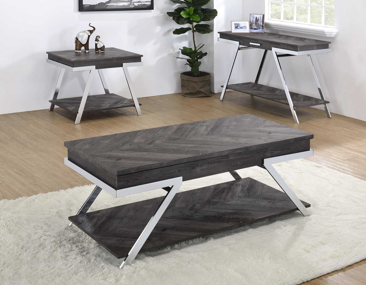 Roma 3-Piece Cocktail Table Set(Cocktail &amp; 2 End Tables)