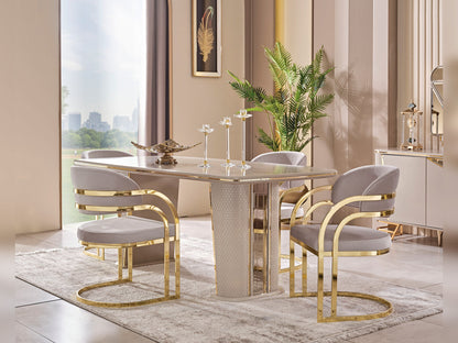 Romans Dining Chair in Cream
