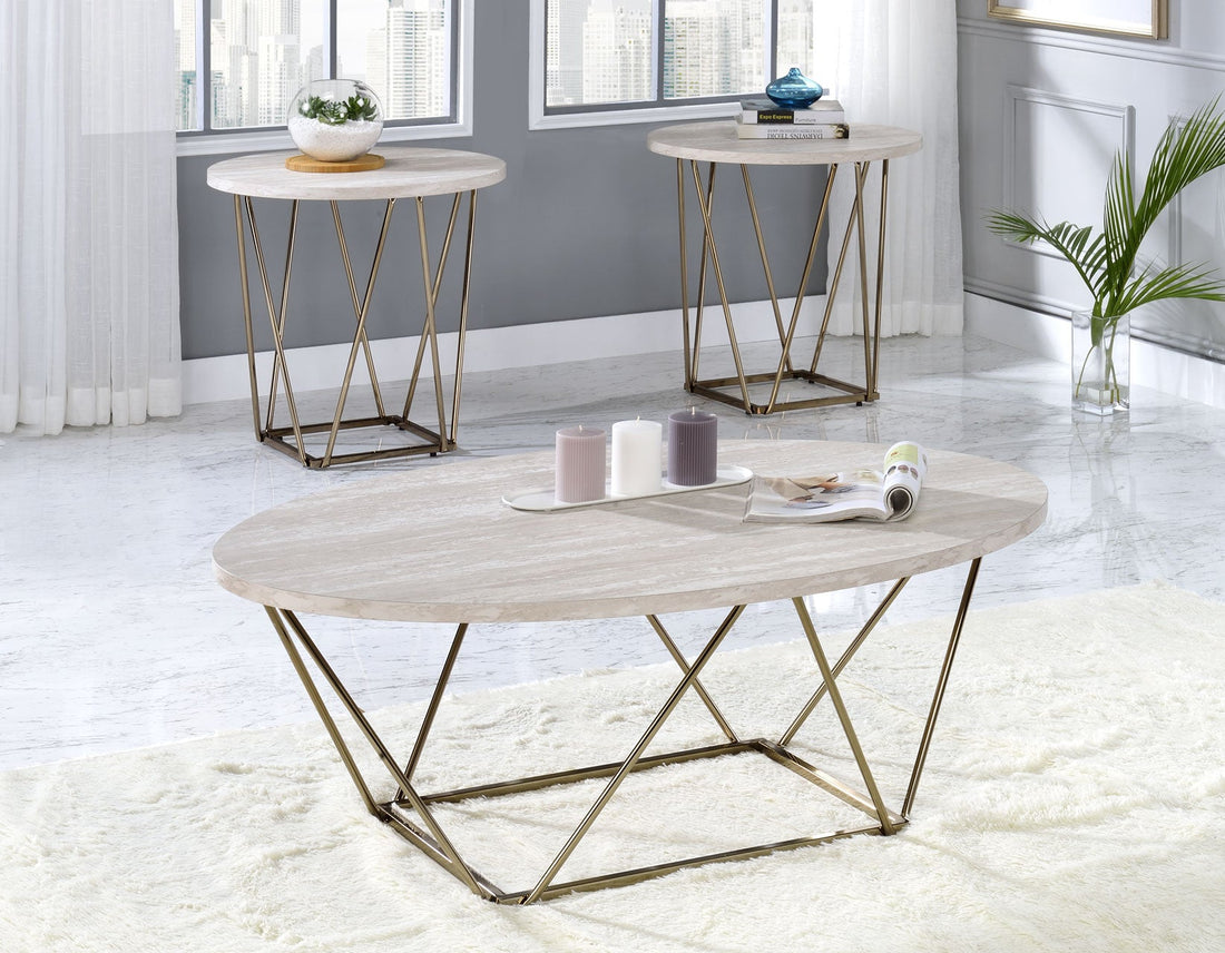 Rowyn 3-Pack Set(Pack Includes Cocktail Table &amp; 2 End Tables)
