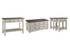 Bolanburg Two-tone Coffee Table and 2 Chairside End Tables with Console -  Ashley - Luna Furniture