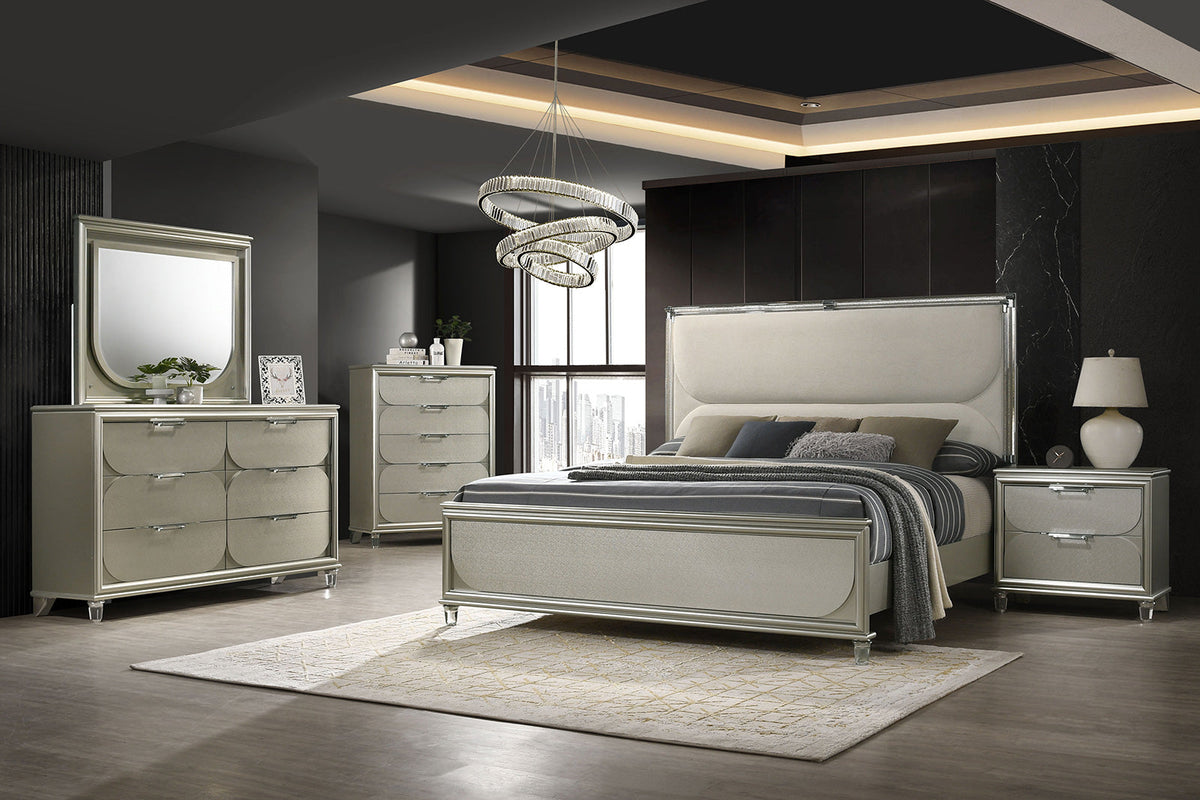 Sheridan Silver Contemporary Bedroom Set