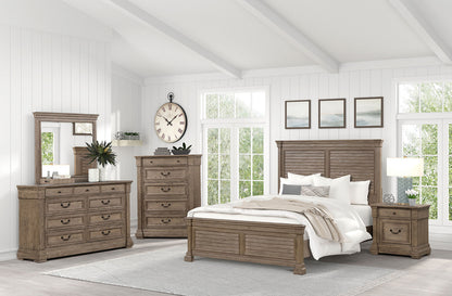 Sheringham Weathered Gray Transitional Bedroom Set