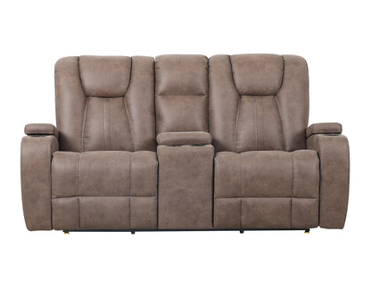 Marlow 3-Piece Sand Vegan Leather Manual Reclining Set