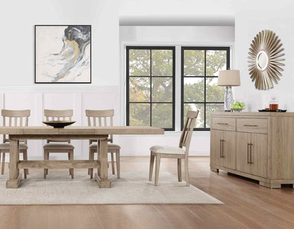Napa 5-Piece 72-108-inch Dining Set, Sand(Table &amp; 4 Side Chairs)