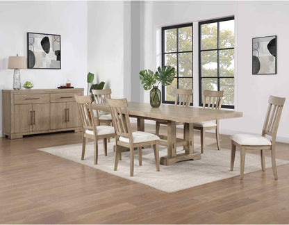 Napa 5-Piece 72-108-inch Dining Set, Sand(Table &amp; 4 Side Chairs)