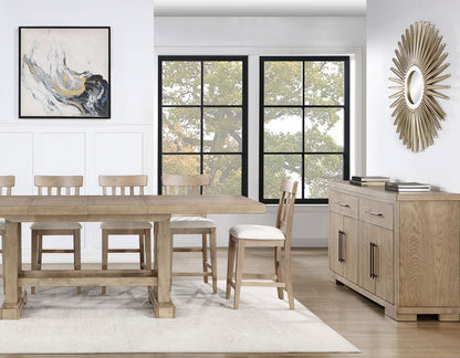 Napa 5-Piece Counter Dining Set, Sand(Table &amp; 4 Counter Chairs)