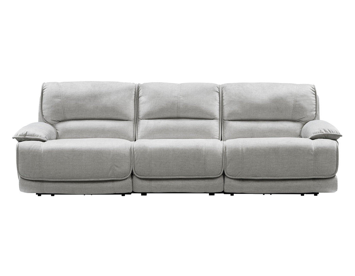 Olsen 3-Piece Dual-Power Zero-Gravity Modular Reclining Sofa, Silver