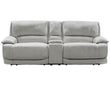 Olsen 3-Piece Dual-Power Zero-Gravity Modular Reclining Console Loveseat, Silver