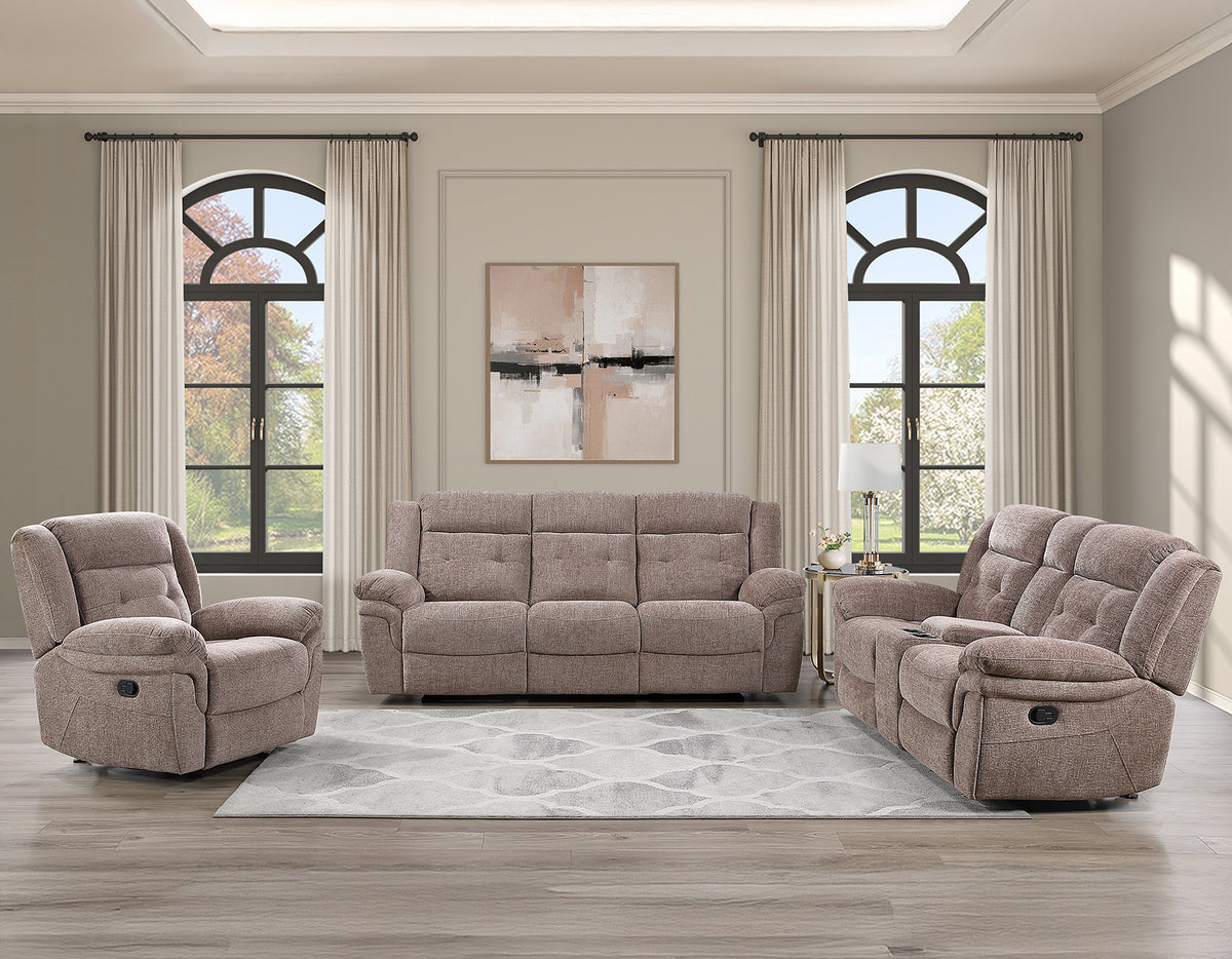 Sydney Brown Manual Reclining Set