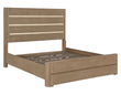 Theo Brown Queen Panel Bed with LED Strips