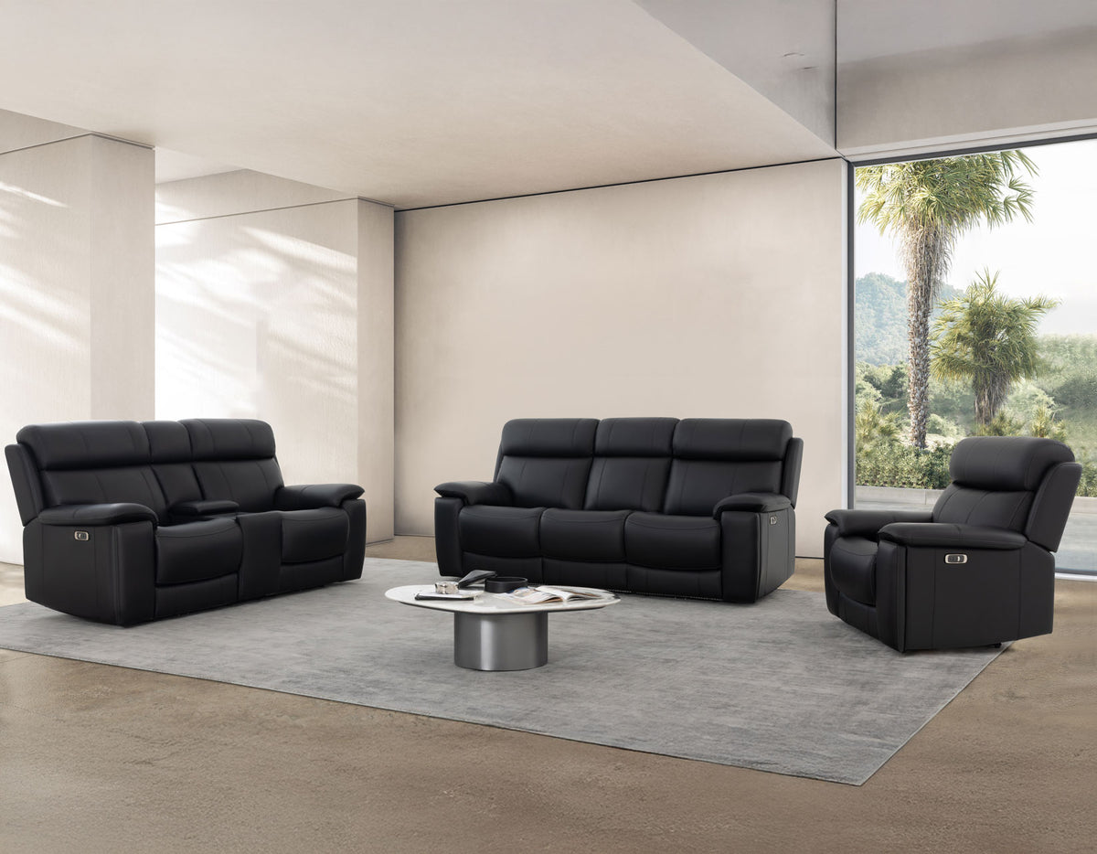 Zenith 3-Piece Power Home Theater Reclining Set with Built-in Speakers, Lighting and Vibration