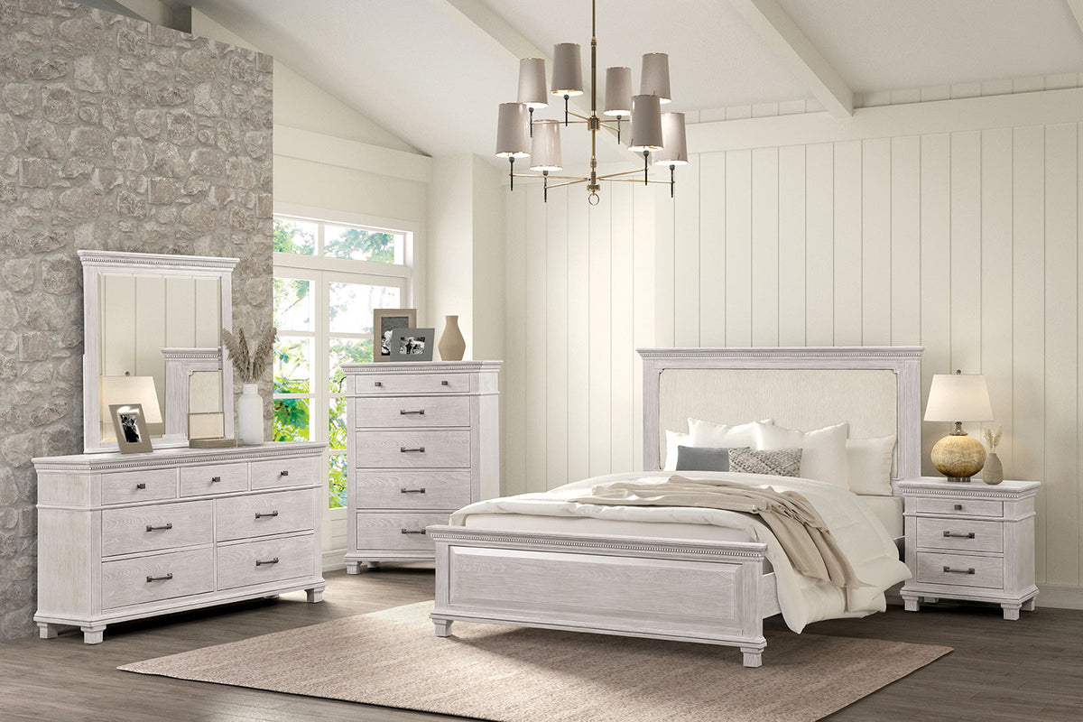 Swanley Weathered Gray Transitional Bedroom Set