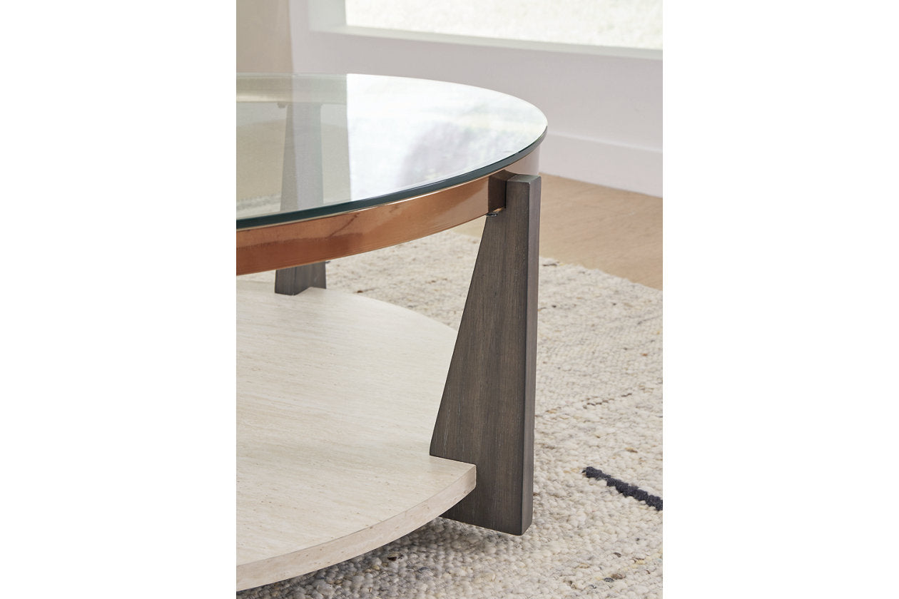 Frazwa Multi Coffee Table and 2 End Tables -  Ashley - Luna Furniture