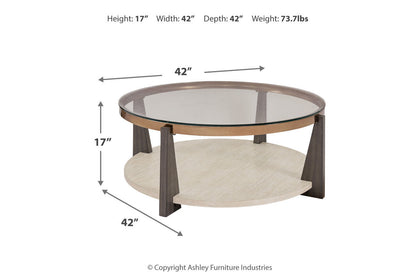 Frazwa Multi Coffee Table and 2 End Tables -  Ashley - Luna Furniture