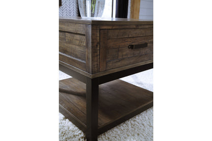 Johurst Grayish Brown Lift-top Coffee Table and 2 End Tables -  Ashley - Luna Furniture