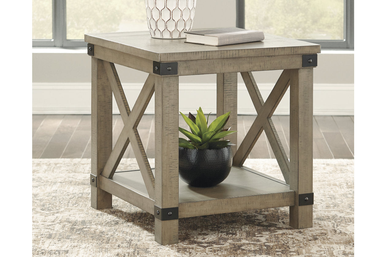 Aldwin Gray Coffee Table and 2 End Tables -  Ashley - Luna Furniture