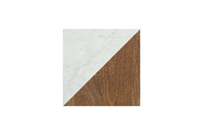 Isanti Light Brown/White Coffee Table and 2 End Tables -  Ashley - Luna Furniture