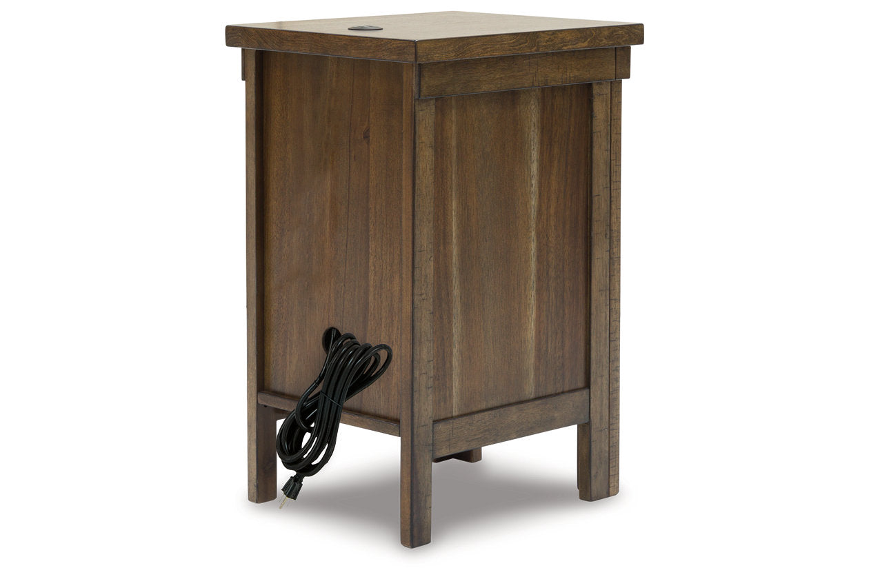 Moriville Grayish Brown Lift-top Coffee Table and 2 Chairside End Tables -  Ashley - Luna Furniture