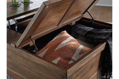 Moriville Grayish Brown Lift-top Coffee Table and 2 End Tables -  Ashley - Luna Furniture