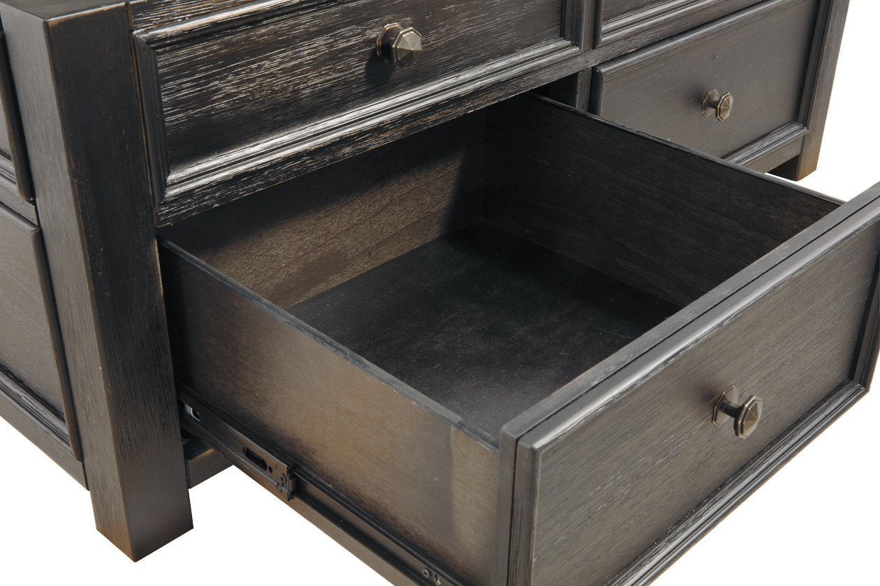 Tyler Creek Grayish Brown/Black Coffee Table and 2 End Tables -  Ashley - Luna Furniture