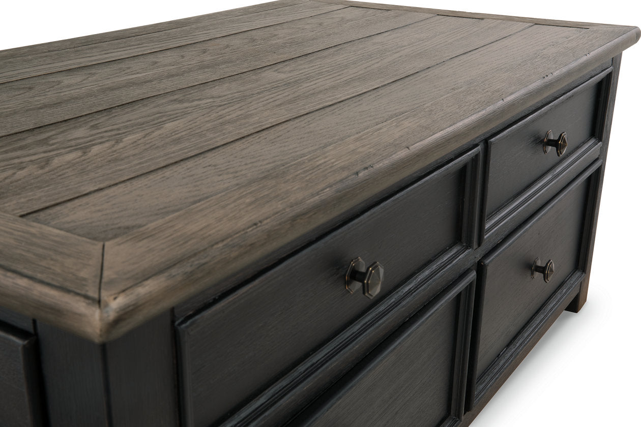 Tyler Creek Grayish Brown/Black Coffee Table and 2 End Tables -  Ashley - Luna Furniture