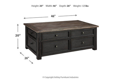Tyler Creek Grayish Brown/Black Coffee Table and 2 End Tables -  Ashley - Luna Furniture