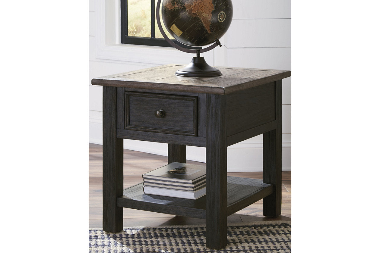 Tyler Creek Grayish Brown/Black Coffee Table and 2 End Tables -  Ashley - Luna Furniture