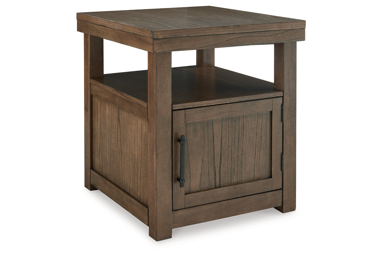 Boardernest Brown Coffee Table and 2 End Tables -  Ashley - Luna Furniture