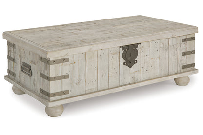 Carynhurst White Wash Gray Coffee Table and 2 End Tables -  Ashley - Luna Furniture