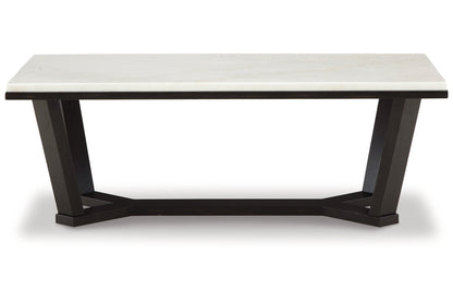 Fostead White/Espresso Coffee Table and 2 Ends -  Ashley - Luna Furniture