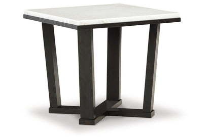 Fostead White/Espresso Coffee Table and 2 Ends -  Ashley - Luna Furniture