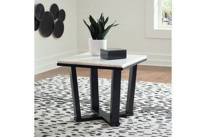 Fostead White/Espresso Coffee Table and 2 Ends -  Ashley - Luna Furniture