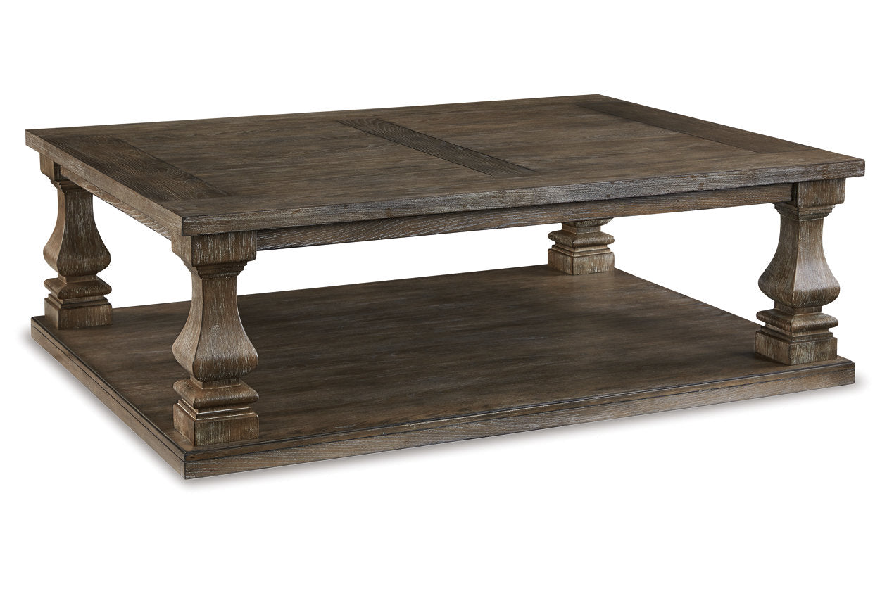 Johnelle Gray Coffee Table and 2 End Tables -  Ashley - Luna Furniture