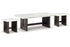 Burkhaus White/Dark Brown Coffee Table and 2 Ends -  Ashley - Luna Furniture