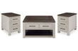 Darborn Gray/Brown Lift-top Coffee Table and 2 Chairside End Tables -  Ashley - Luna Furniture