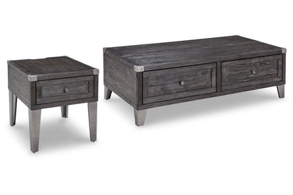 Todoe Dark Gray Coffee Table and End Table -  Ashley - Luna Furniture