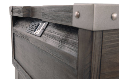 Todoe Dark Gray Coffee Table and 2 End Tables -  Ashley - Luna Furniture