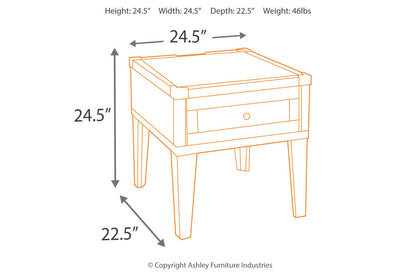 Todoe Dark Gray Coffee Table and End Table -  Ashley - Luna Furniture