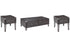 Todoe Dark Gray Coffee Table and 2 End Tables -  Ashley - Luna Furniture