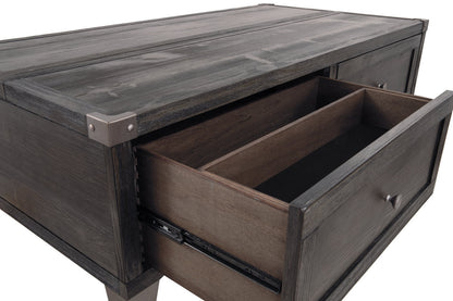 Todoe Dark Gray Coffee Table and End Table -  Ashley - Luna Furniture