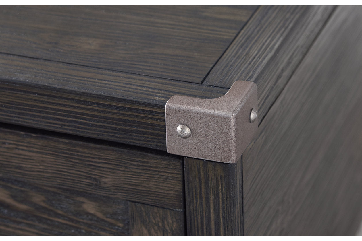 Todoe Dark Gray Coffee Table and End Table -  Ashley - Luna Furniture