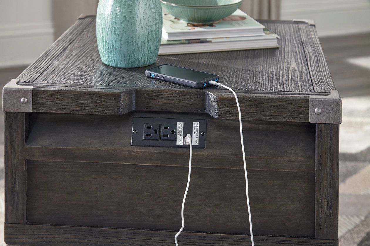 Todoe Dark Gray Coffee Table and End Table -  Ashley - Luna Furniture