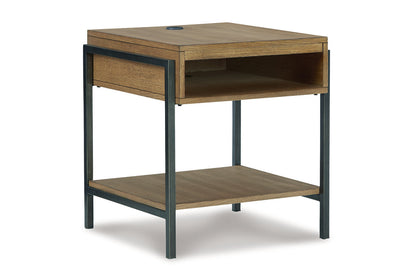 Fridley Brown/Black Coffee Table and 2 End Tables -  Ashley - Luna Furniture