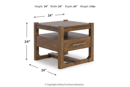 Cabalynn Light Brown Coffee Table and 2 End Tables -  Ashley - Luna Furniture