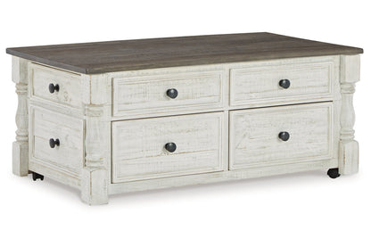 Havalance White/Gray Lift Top Coffee Table and 2 End Tables -  Ashley - Luna Furniture
