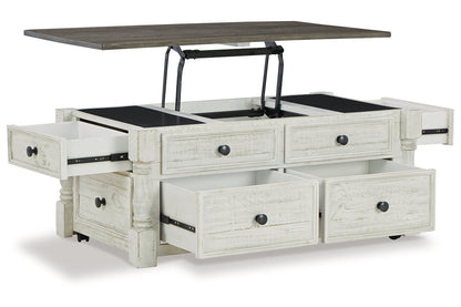 Havalance White/Gray Lift Top Coffee Table and 2 End Tables -  Ashley - Luna Furniture