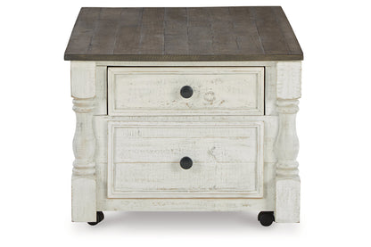 Havalance White/Gray Lift Top Coffee Table and 2 End Tables -  Ashley - Luna Furniture